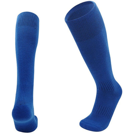 Solid color professional football socks men's non-slip stockings sweat absorbent towel bottom sports socks knee high socks wholesale