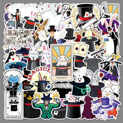53 Magician Stickers Trend Cool Creative Cartoon Graffiti Waterproof Decorative Thermos Mobile Phone Computer Stickers