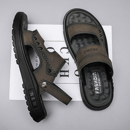 Sandals for Men, Outdoor Wear, 2025 New Summer Trendy Sports and Leisure Driving Sandals, Beach Dual-Purpose Outdoor Slippers