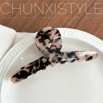 South Korea FRANCE Acetic Acid Grab Clip Fashionable Fine French High Sense Large Shark Clip Hair Multi-Hair Grab Headwear for Women