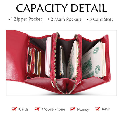 New RFID Women's Mobile Phone Bag Retro Oil Wax Leather Vertical Crossbody Mobile Phone Bag All-match Mini Shoulder Bag