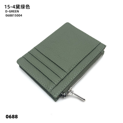 Double-sided Driver's License Multi-card Slot Genuine Leather Zipper Card Bag Top Layer Cowhide Men's Thickened Light Luxury Women's Small Coin Purse Case