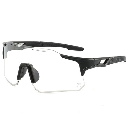 New Men's and Women's Outdoor Sports Glasses Cross-Border Color-Changing Sunglasses Fashion Trend European and American Windproof Cycling Sunglasses