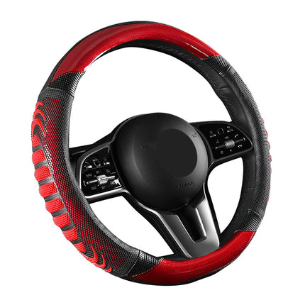 Four-Season Universal Anti-Slip Breathable and Wear-Resistant Car Steering Wheel Cover Honeycomb Three-Dimensional Handle Cover Cross-Border Automotive Supplies