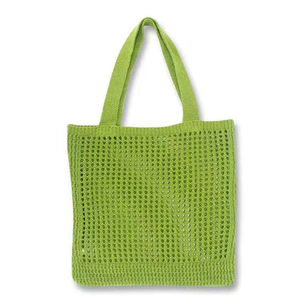 Han Feng Chic Hollow Woven Bag Fishing Net Bag Casual All-match Tote Bag Knitted Bag Shoulder Bag Holiday Beach Bag