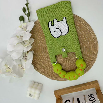 Cartoon Cute Mobile Phone Bag, Cute and Versatile Handbag, Mini Knitted Small Tote Bag, Shoulder Bag, Crossbody Handbag