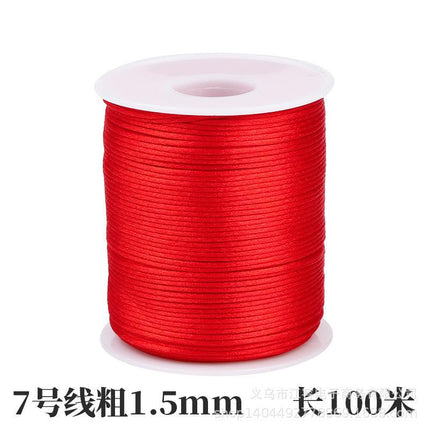 Chinese knot rope 34675 line handmade braided rope bracelet pendant red rope Jade line diy accessories wholesale