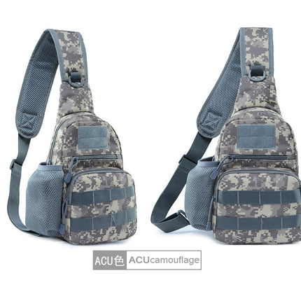 Men's Riding Outdoor Sports Bag Casual Shoulder Kettle Hanging Bag Portable Tactical Army Camouflage Water Bottle Chest Bag