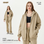 Grey apricot-Zip Sweat / 2XL