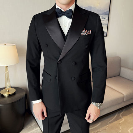 Groom Wedding Dress Host Banquet Annual Meeting Suit suit Two-Button Tarstor Suit Fixture Wholesale Men