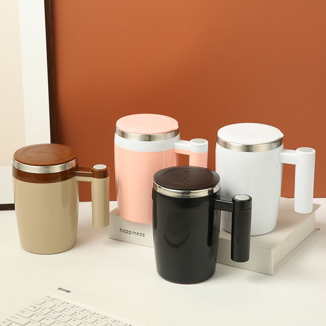 Electric Mixing Cup Lazy Water Cup Portable Electric Magnetic Rotating Automatic Coffee Cup Soybean Milk Cup Stainless Steel