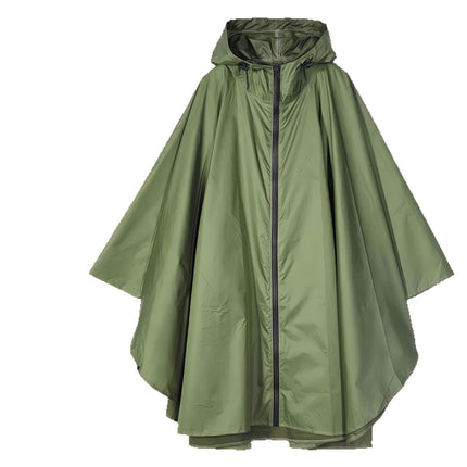 Amazon Fashion Cloak Raincoat Adult Men and Women Zipper Cloak Raincoat Poncho Backpack Cycling Outdoor Camping