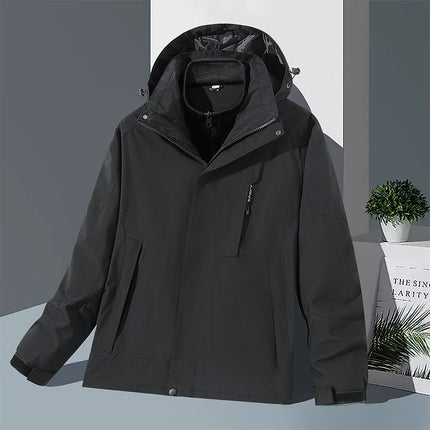 Explosive Loose All-match Mink Velvet Couple Outdoor Sports Charge Clothes Men's and Women's Charge Clothes Three-in-One Jacket