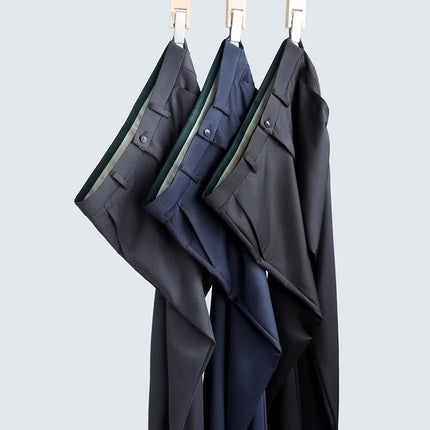 Summer Thin Four-sided Stretch Dad's Middle-aged Men's Pants Loose High Waist Middle-aged and Elderly Men's Casual Pants