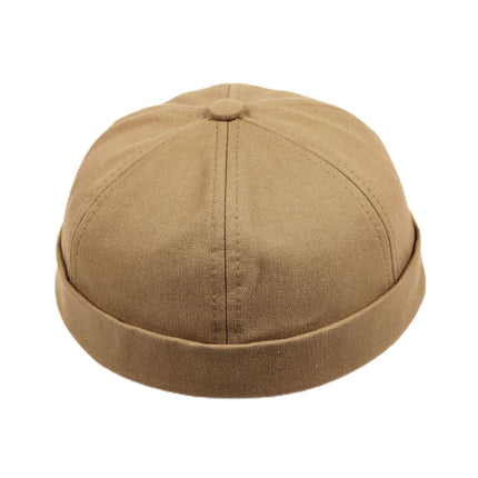 Japanese Style Melon Skin Hat Beanless Floor Hat Women's Spring and Autumn Yapi Street Retro Hat Tooling Thin Melon Skin Hat Men's
