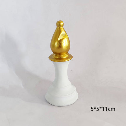 Creative home decoration chess resin decoration window home decoration black white chess ornaments