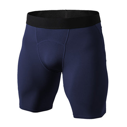 Men's PRO Tight Sports Shorts Basketball Running Fitness Training Mesh Stitching Quick Drying High Stretch Shorts