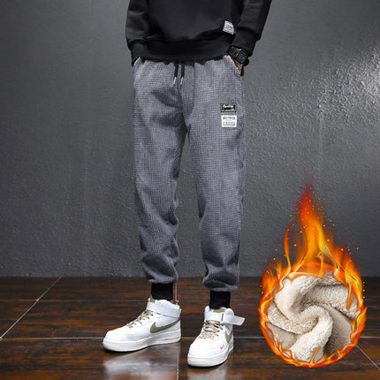 Autumn and winter fleece-lined thickened men's casual leggings whole batch of 15000 pieces can be a generation of hair can be sold in whole batches