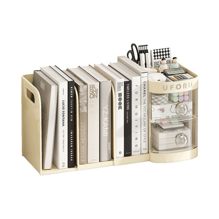 Book Rack Desktop Retractable Storage Rack Student Desk Book Office Desk Document Arrangement Drawer Type Storage Box