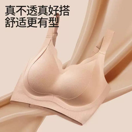 Seamless Anti-Gravity Lifting Adjustable Fixed Cup Bra Without Rims Push-Up Anti-Sagging Breathable Breast-Retracting Bra