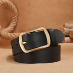 gold buckle black / 110cm