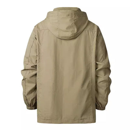 Men's Spring and Autumn Thin Outdoor Sports Multi-pocket Men's Casual Jacket Loose Windproof Overalls