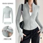 Cold tea gray - waist slimming + built-in pockets / S