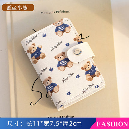 Pacha Dog Large Capacity Multi-Card Slot Card Holder Mini Cute All-In-One Card Holder Id Card Driver's License Card Holder for Women