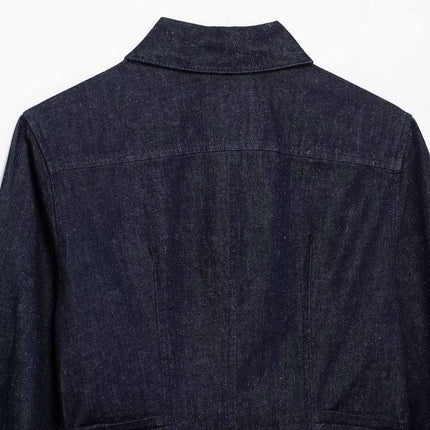 Denim Shirt Women's Cross-Border Women's Clothing Wholesale Details Street Fashion Pleated Spring New Products Europe and America Aliexpress