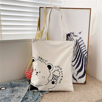 2022 Fashion Shoulder Bag Casual Oxford Cloth Printed Vegetable Bag Simple Portable Mommy Handbag
