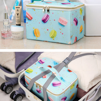 Red Tadpole Foldable Portable Cosmetic Case Storage Box Travel Large Capacity Cosmetic Bag Storage Bag Storage Box Home