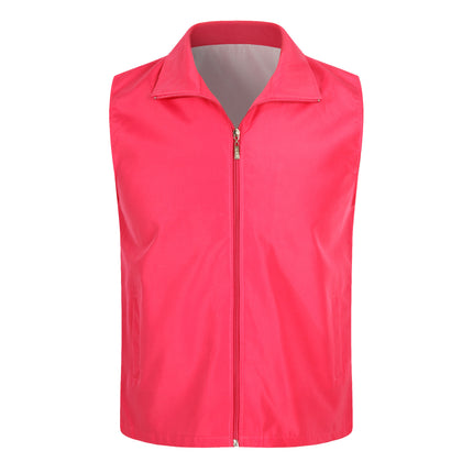 Volunteer Vest Advertising Shirt Customized Volunteer Reflective Work Clothes Customized Public Welfare Event Red Vest Printed with Logo