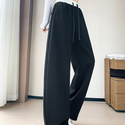 2025 Autumn New High Waist Scimitar Pants Narrow Wide Leg Pants Casual Banana Sweatpants Sports Pants Women