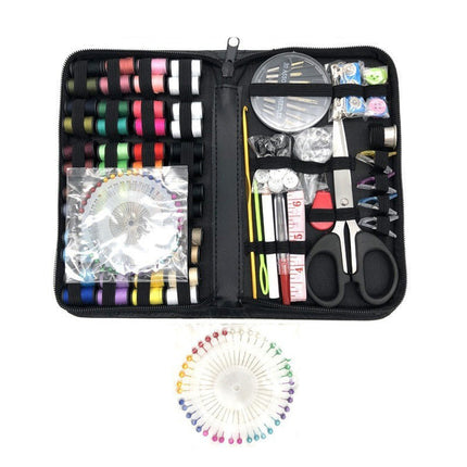 172 Pieces Needle and Thread Set Tape Scissors Home Travel Needle Box Set Sewing Kit Thread Box Combination Set