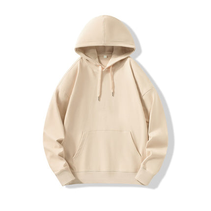 Hooded Sweater | Non-Deformable Pure Cotton Sweater Xinjiang Cotton Shoulder Pullover Autumn and Winter Solid Color ins Street Tide Hoodie