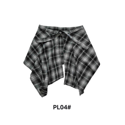 Children's Shirts, Sweatshirts, T-Shirts, Jackets, Layering Essentials, One-Piece Tie-Up Design, Hides Belly Fat, Plaid Hem
