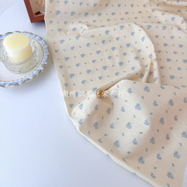 All-Cotton Digital Direct-Print Floral Fabric Korean-Style Fresh Pure Cotton Fabric Women's and Children's Clothing Scrunchie DIY Bag