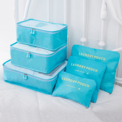 New Travel Bag 6-Piece Set Oxford Cloth Multi-Functional Cosmetics Bag Intimates Bra Organizer Bag Shoe Cosmetics Bag Six-Piece Set