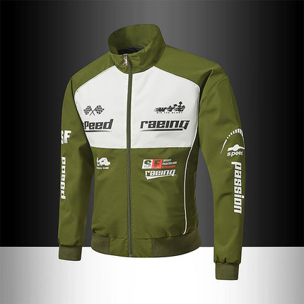 2025 New Men's Motorcycle Clothing European Size Motorcycle Clothing Cross-Border Exclusive Motorcycle Clothing Racing Clothing Men's Leather Jacket
