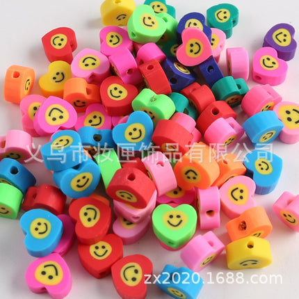 100 a pack of cross-border fruit soft pottery loose beads clay beads diy Amazon material bag accessories mobile phone