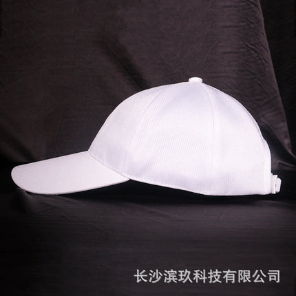 Halloween Source Manufacturer Dynamic Light-Up Hat Travel Hat Deep Crown Curved Brim Face-Slimming Led Light Fiber Optic Fluorescent Hat