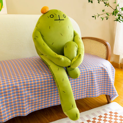 Creative New Frog Cactus Plush Toy Doll Home Sleeping Companion Large Doll Birthday Gift Cloth Doll