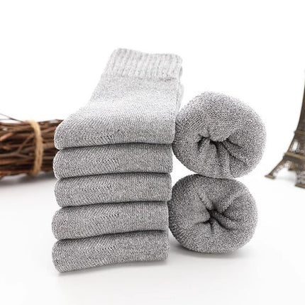 Socks Men's Autumn and Winter fleece-lined Thickened Warm Terry Socks Men's Towel Socks Winter Floor Socks Extra Thick Cotton Socks