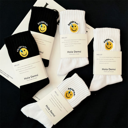 Socks Men's Cotton Socks Autumn and Winter Explosions Men's Long Socks New Embroidered Men's Socks Odor-proof Boneless Socks