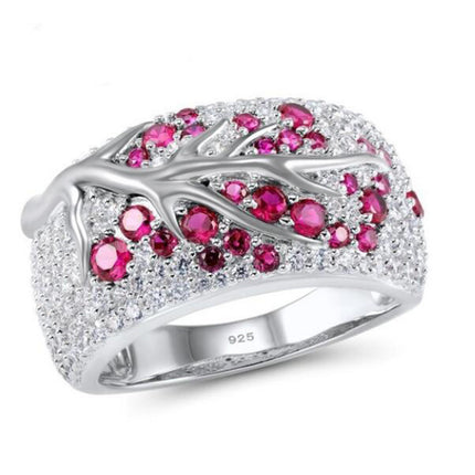 shein cross-border original personalized handmade jewelry forest retro handmade glaze design branch ring r6165