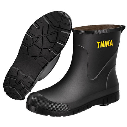 2025 Cross-border Men's Rain Boots Water Shoes Waterproof Wear-resistant Rubber Shoes Rain Boots Non-slip Short PVC Water Boots