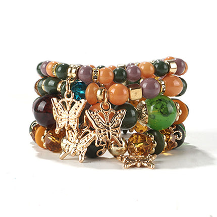 European and American Cross-Border Hot-Selling New Bohemian Bracelets Creative Tassel Multi-Layer Beaded Bracelets Fashion Jewelry