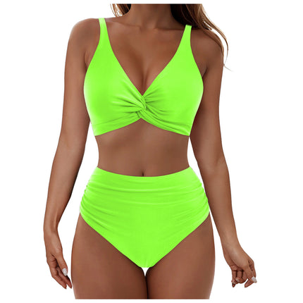 2025 Summer Fresh Design Vest Strap Swimsuit Women's Sweet Beach Vacation Two-Piece Swimsuit