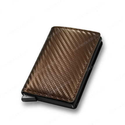 New Men's Multi-Card Slot Metal Wallet Card Holder Rfid Anti-Theft Short Wallet Wallet Menwallet