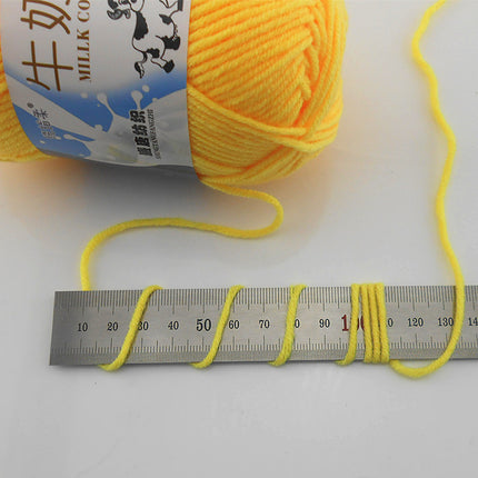 5-Strand Milk Cotton Self-Woven Scarf Medium Thick Thread Ball Blanket Crochet DIY Material Package Wool Ball Hand Knitted Bag Thread